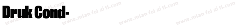 Druk Cond字体转换